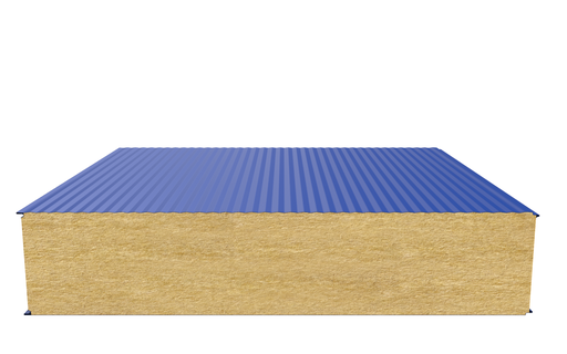 Стеновая сэндвич-панель (минеральная вата) 300 мм х 1000 мм (Волна)