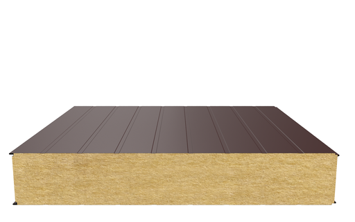 Стеновая сэндвич-панель (минеральная вата) 180 мм х 1000 мм (Накатка)