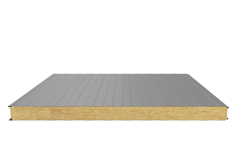 Стеновая сэндвич-панель (минеральная вата) 50 мм х 1000 мм (Трапеция)